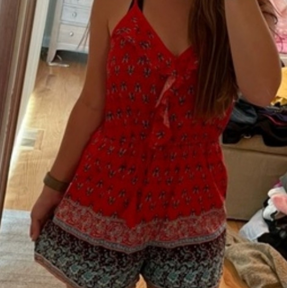 🧿NWOT RED JUMPSUIT - Picture 2 of 16